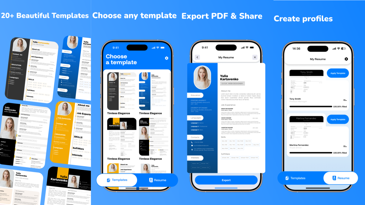 CV Builder — Screenshot